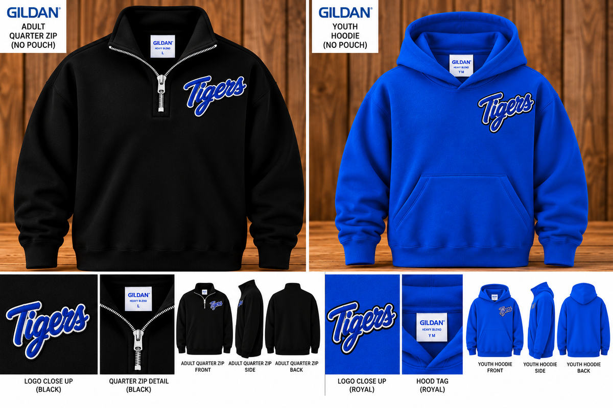 Gunter "Tigers" Script   Embroidered  ** Pre-Order**