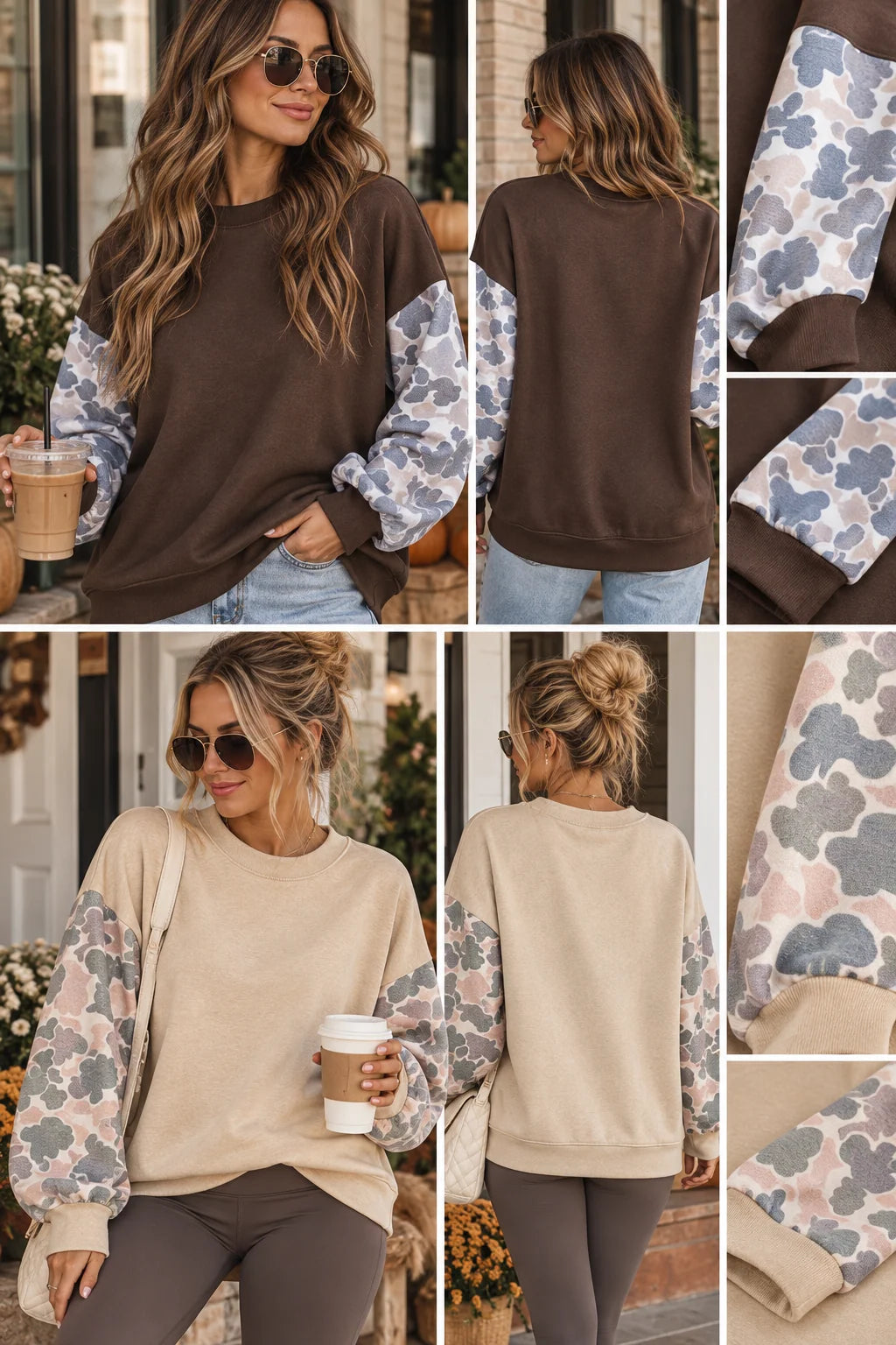 Camo Long Sleeve Pullover