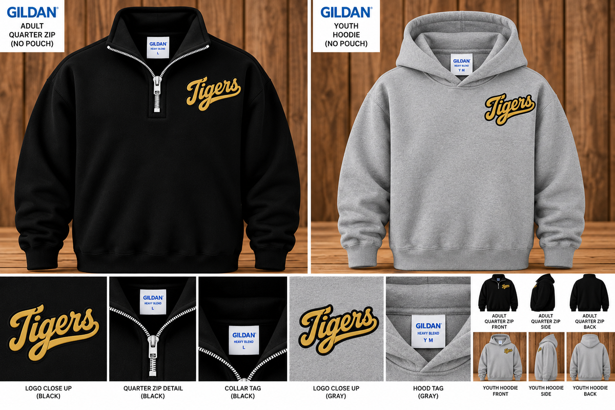 Whitewright - Tigers- Embroidered  ** Pre-Order**