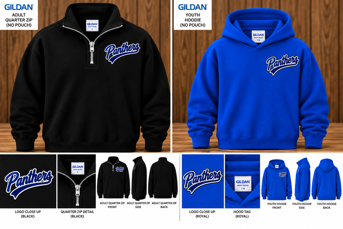 VA -Panthers   Embroidered  ** Pre-Order**