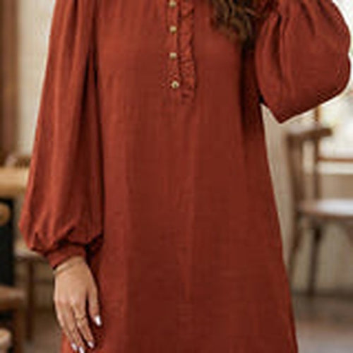 Coffee Shift Dress