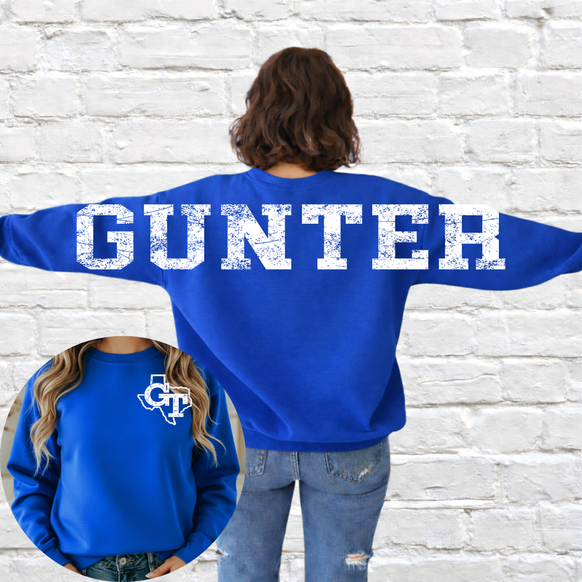 Gunter - Distressed Big Back Sweatshirt