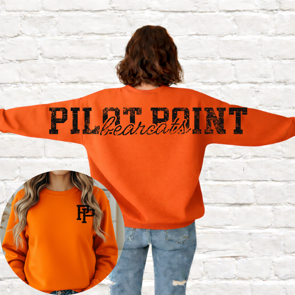 Bearcats - Distressed Letters Full Back