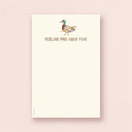 Feeling Productive — Cute Duck and Pencil Pun Notepad