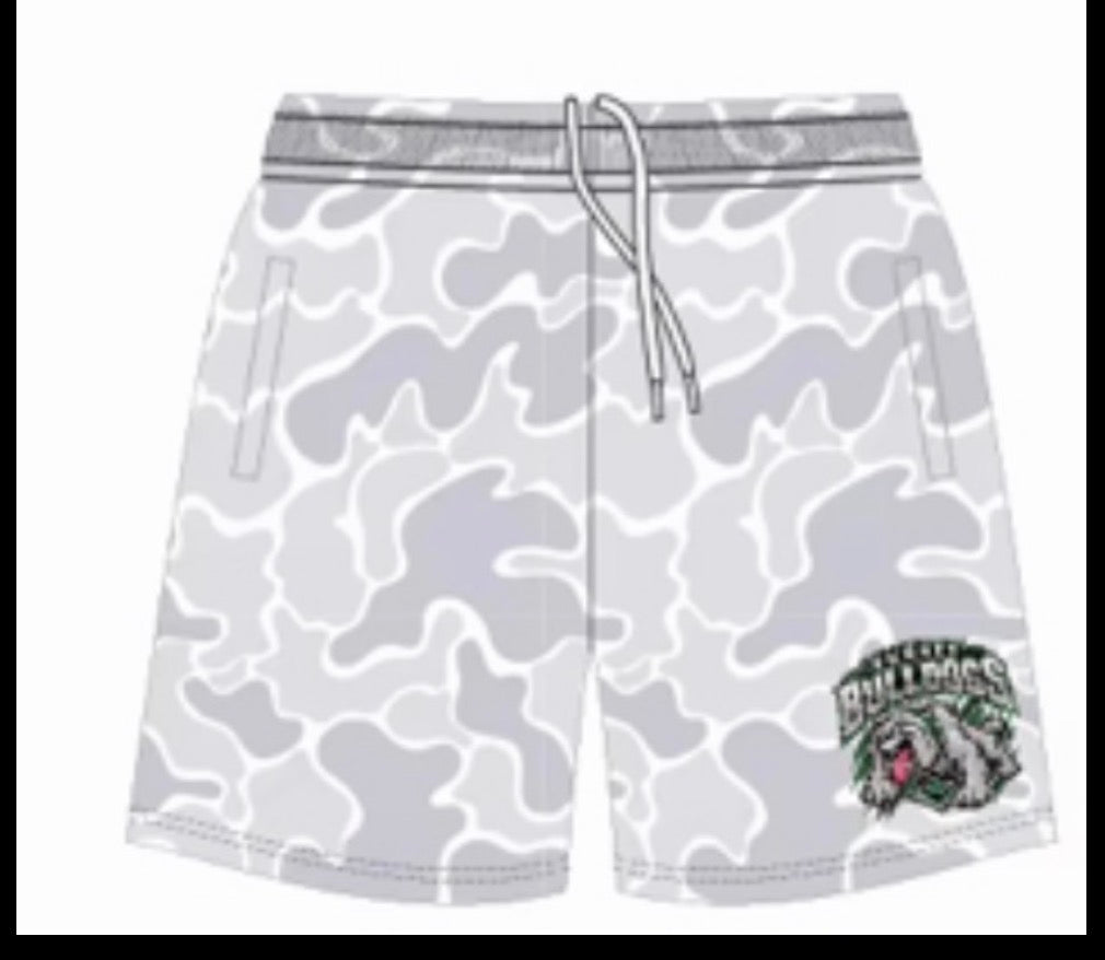 Short Sleeve White Camo- Shorts "Pre-Order"