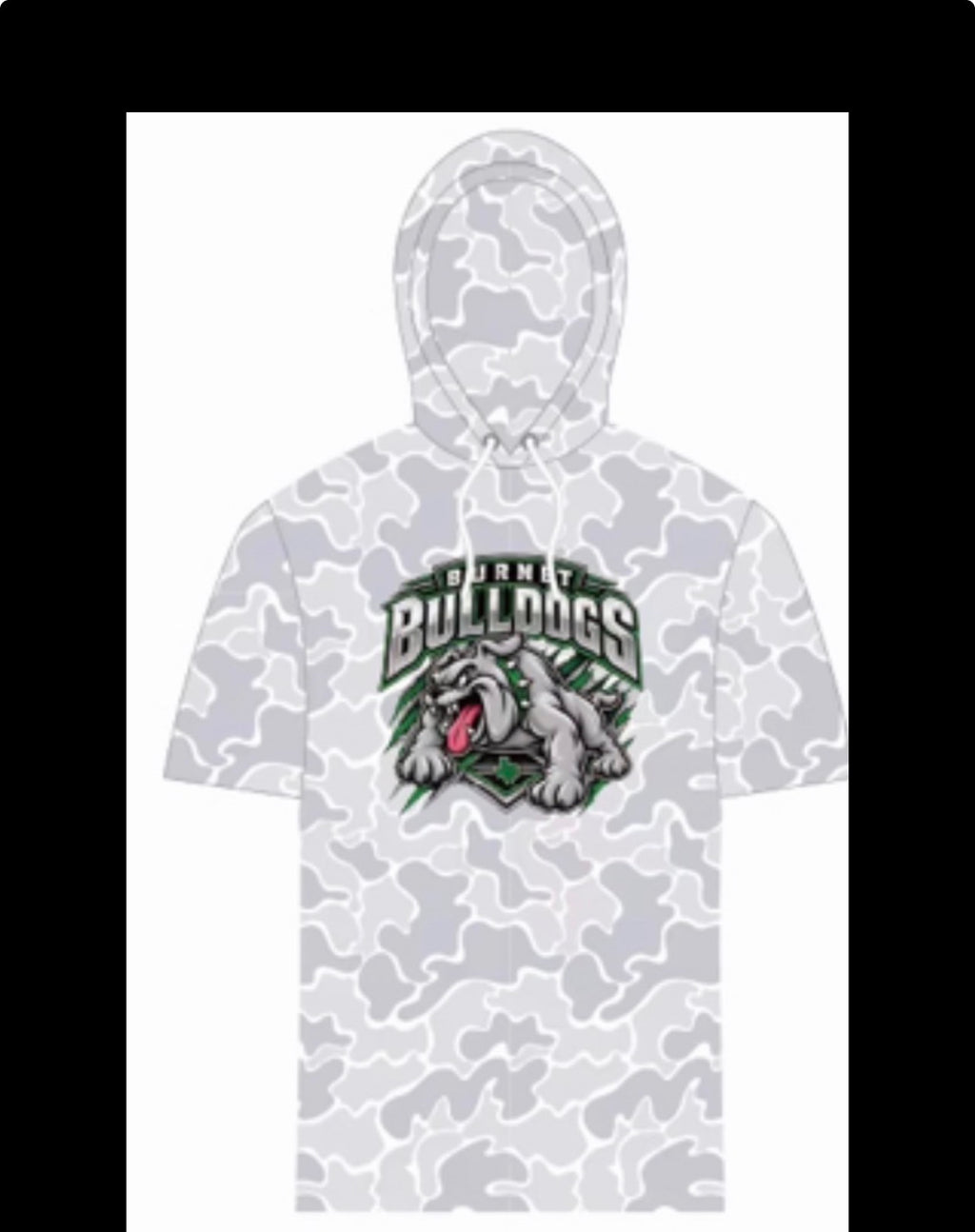 Short Sleeve White Camo- Hoodie "Pre-Order"