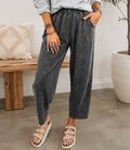 Gray Mineral Wash Pants