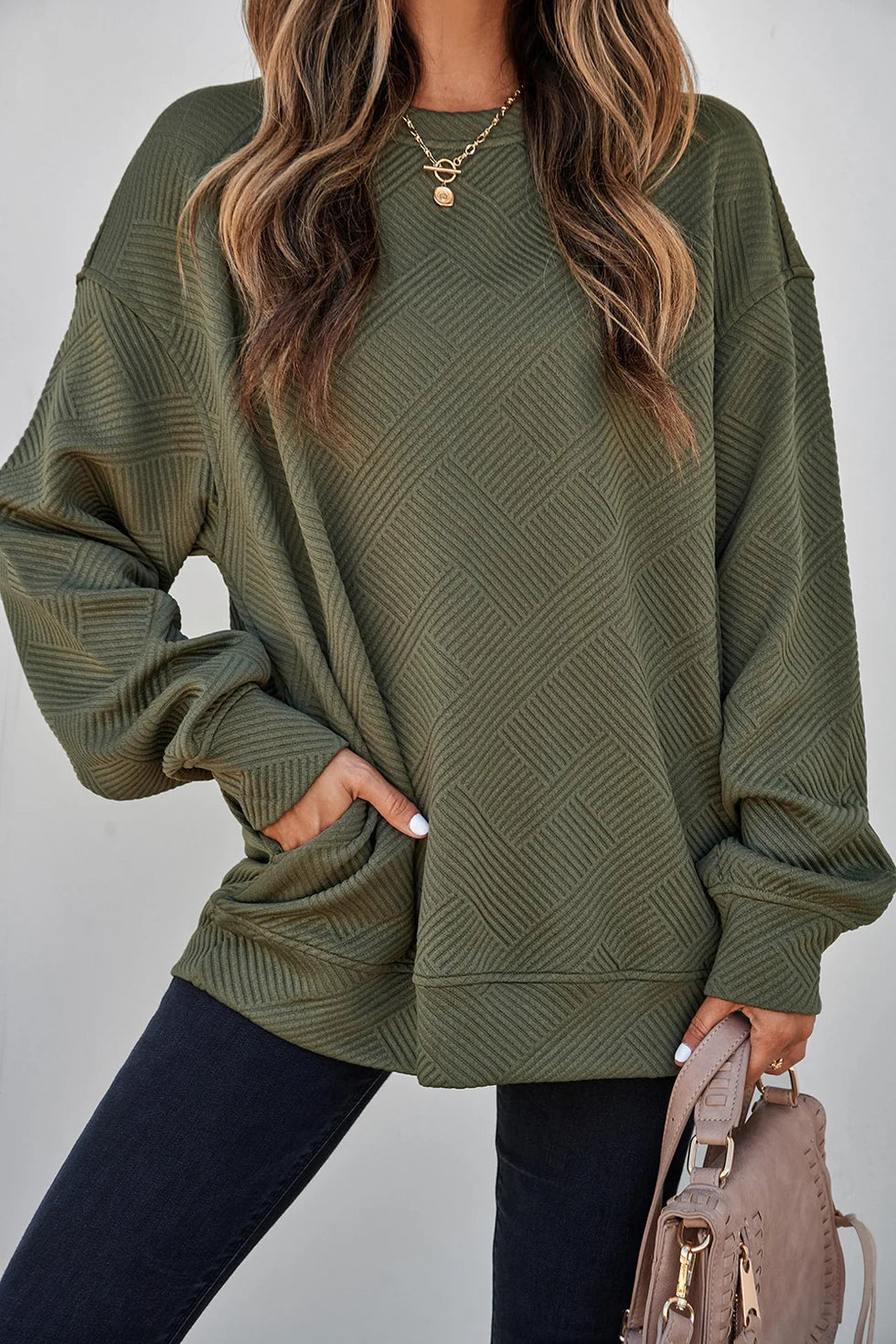 The Harper Textured Pullover