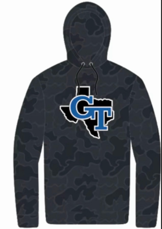 Gunter -Long Sleeve Black Camo- Hoodie "Pre-Order"