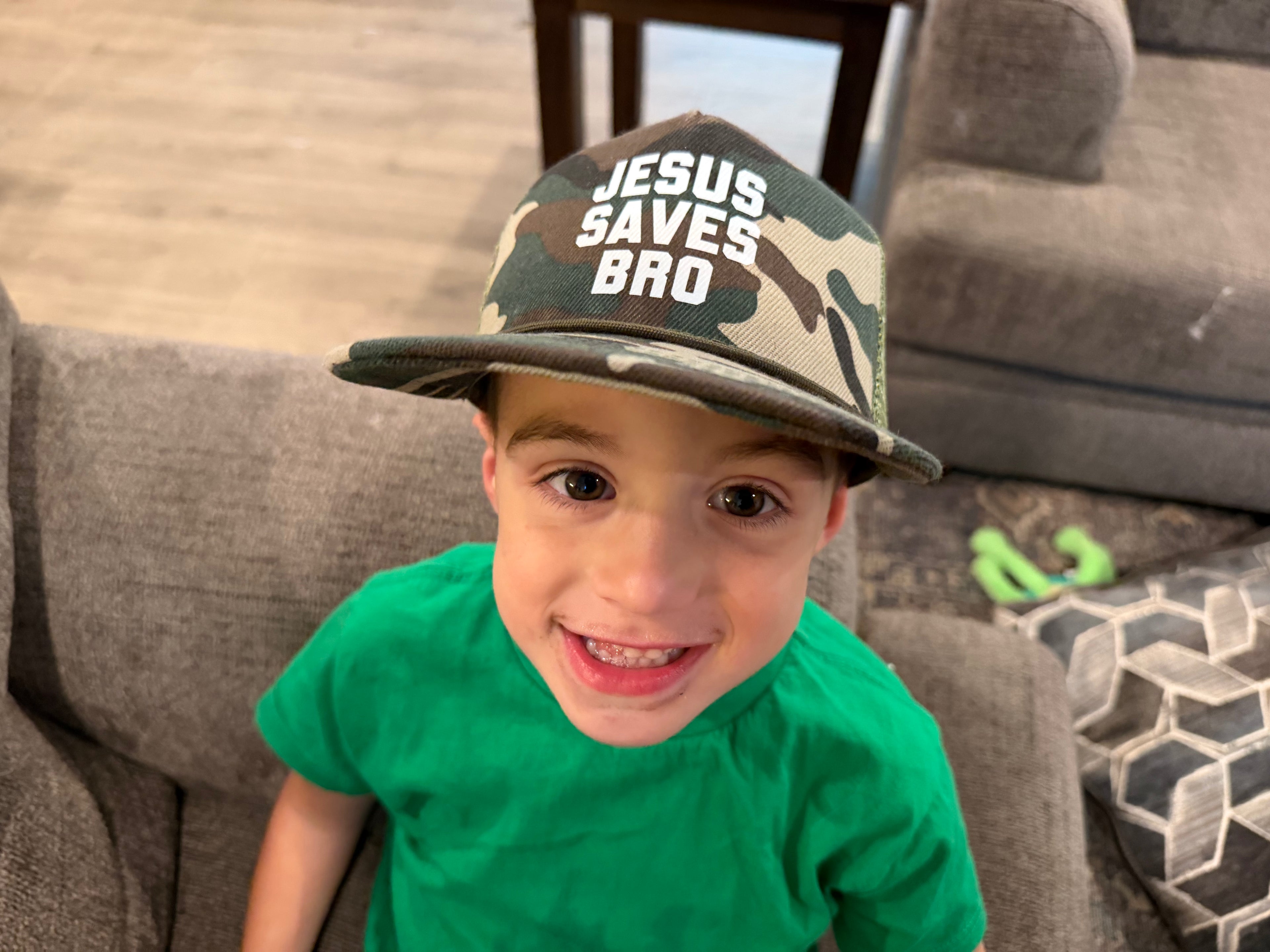 Youth Hats - Jesus Saves Bro