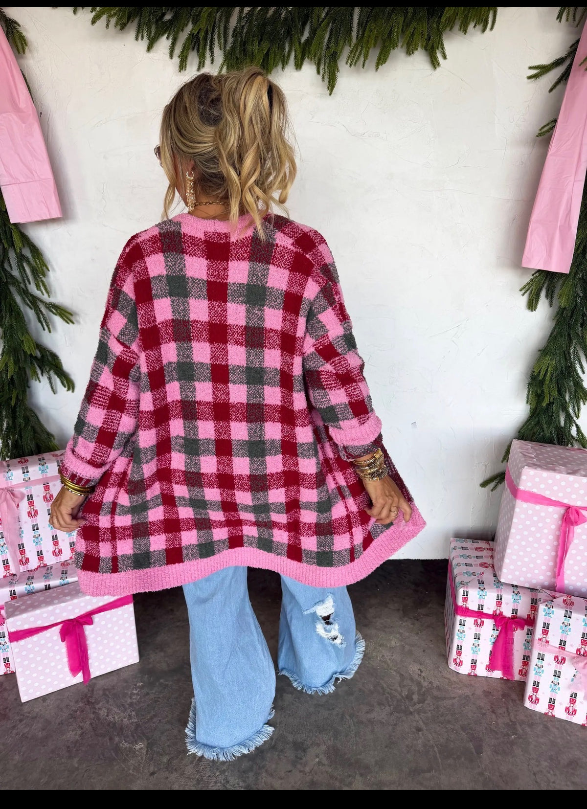 💕 Sugar Plum Plaid Cardigan 💕