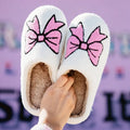 Light Pink Bow Slippers