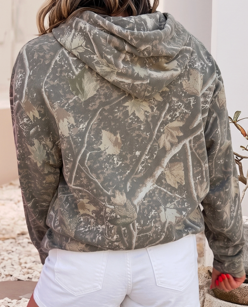 Camo Hoodie "Jesus Loves You"