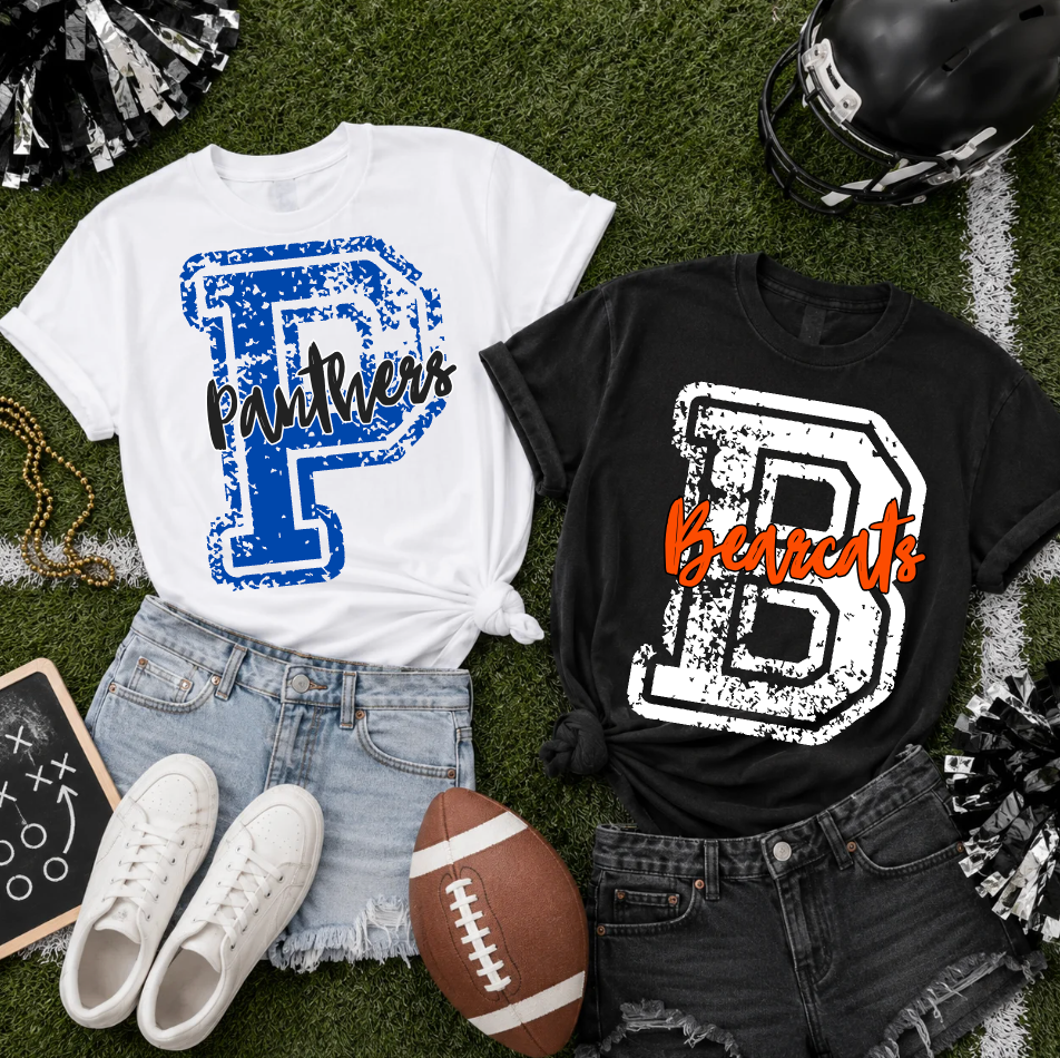 Varsity Letter Mascot Tee