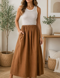 THE CHESTNUT CHARM MAXI DRESS