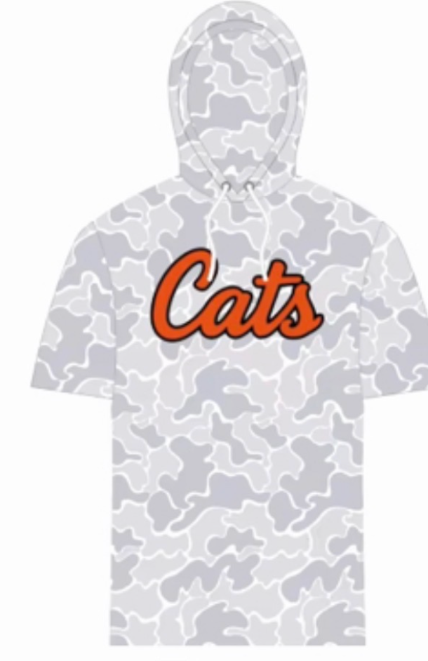 Short Sleeve White Camo- Hoodie "Pre-Order"