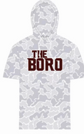 "The Boro" Short Sleeve White Camo- Hoodie "Pre-Order"