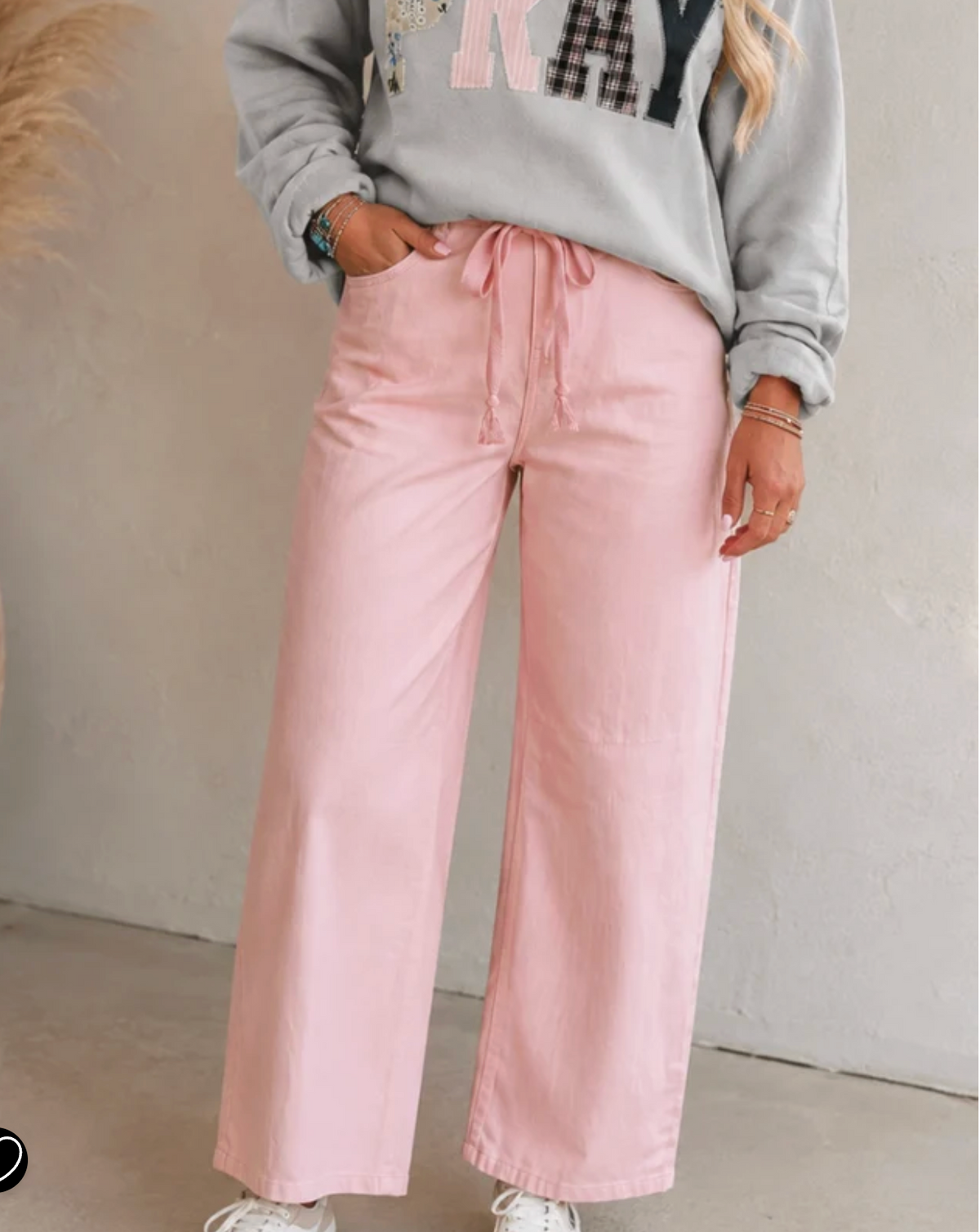 Pretty in Pink Barrel Pants 🎀