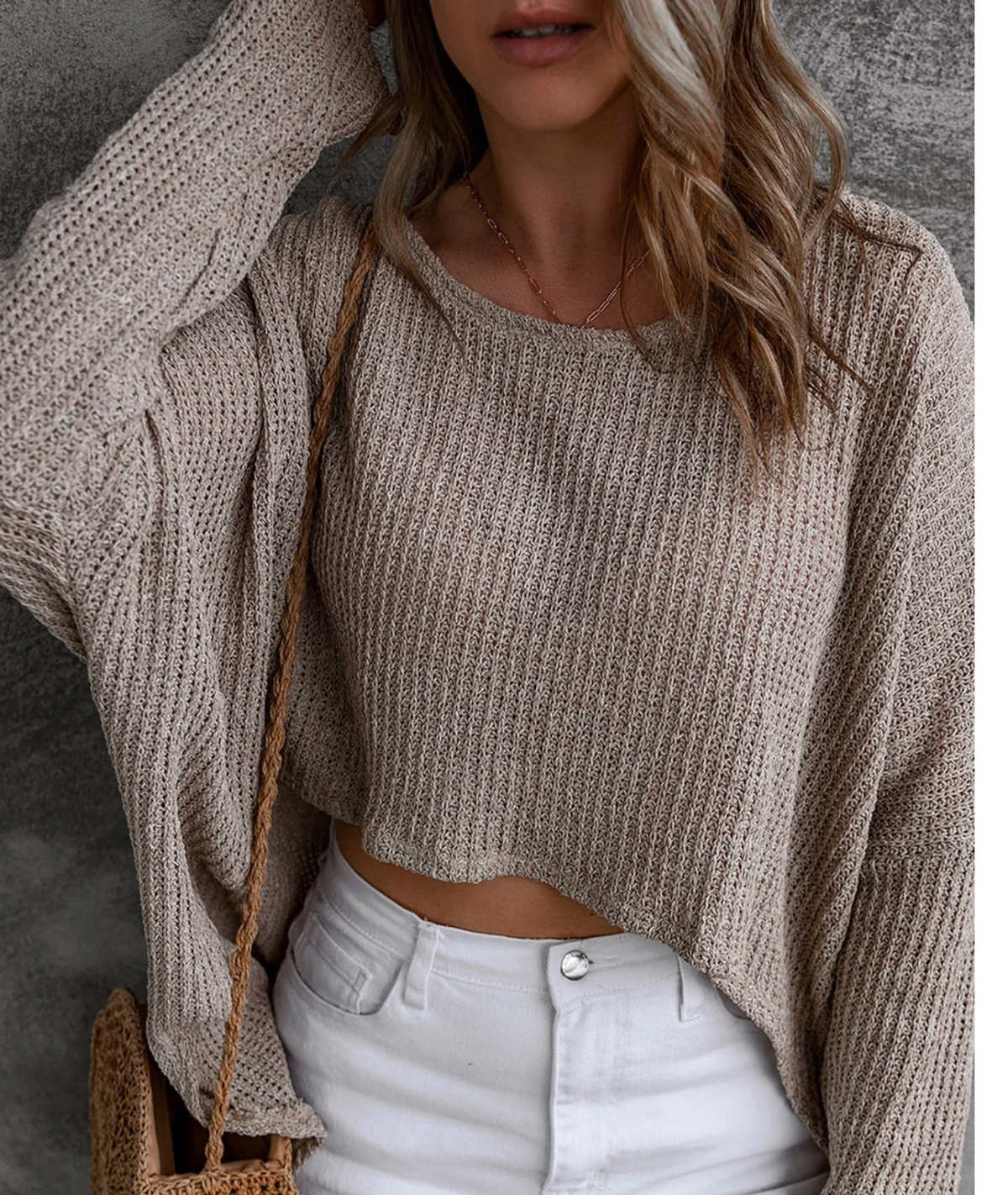 Grey Slouchy Sweater