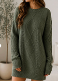 The Evergreen Cable Knit Dress 🌿