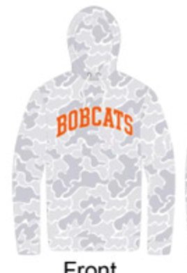 Celina Bobcats- Long Sleeve White Camo- Hoodie "Pre-Order"