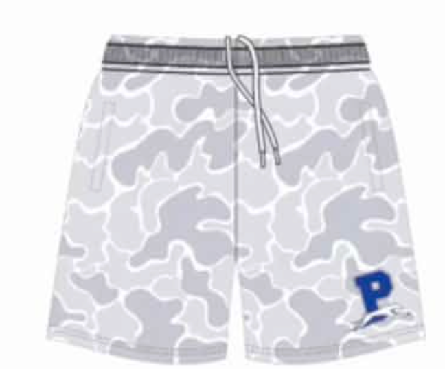 Short Sleeve White Camo- Shorts "Pre-Order"