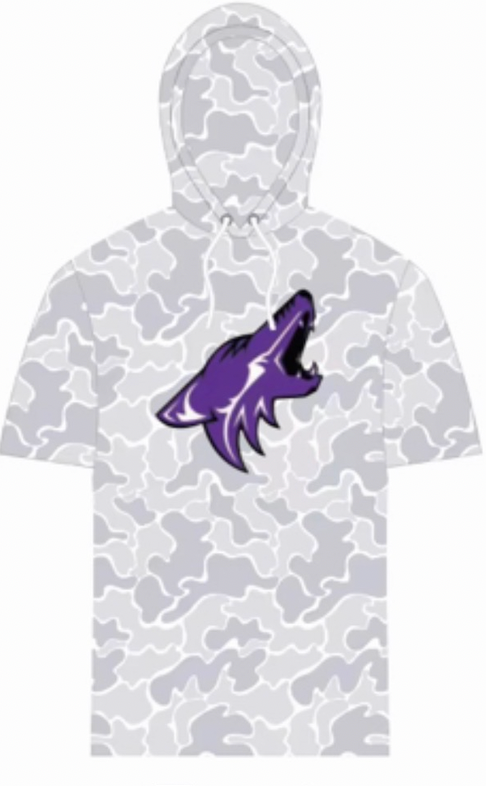 Short Sleeve White Camo- Hoodie "Pre-Order"