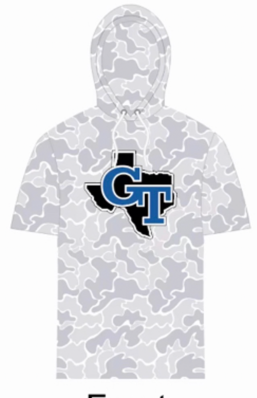Short Sleeve White Camo- Hoodie "Pre-Order"