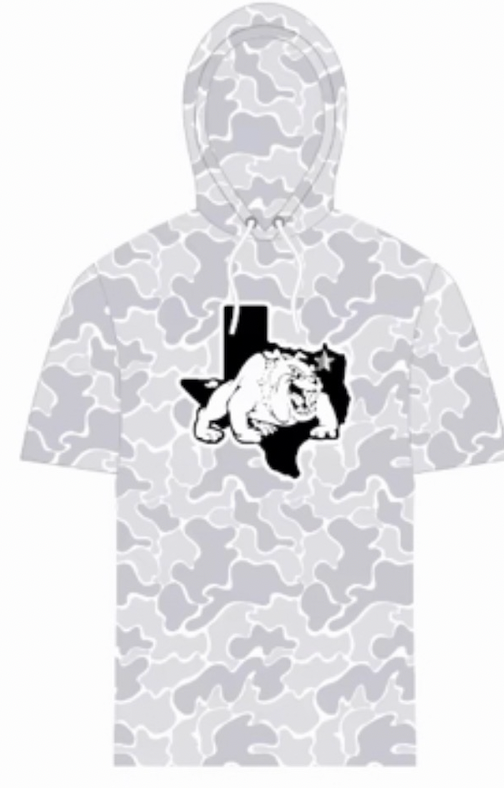 Short Sleeve White Camo- Hoodie "Pre-Order"