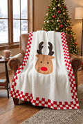 Santa's Sweetheart Reindeer Blanket