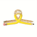 Teacher Pencil Claw Clip - Yellow