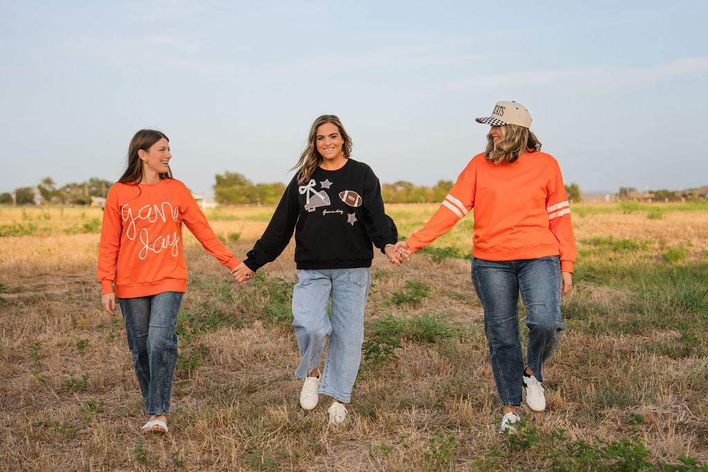 Gameday Shoulder Sweatshirt - Orange