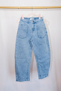 Square Barrel Jeans - Blue