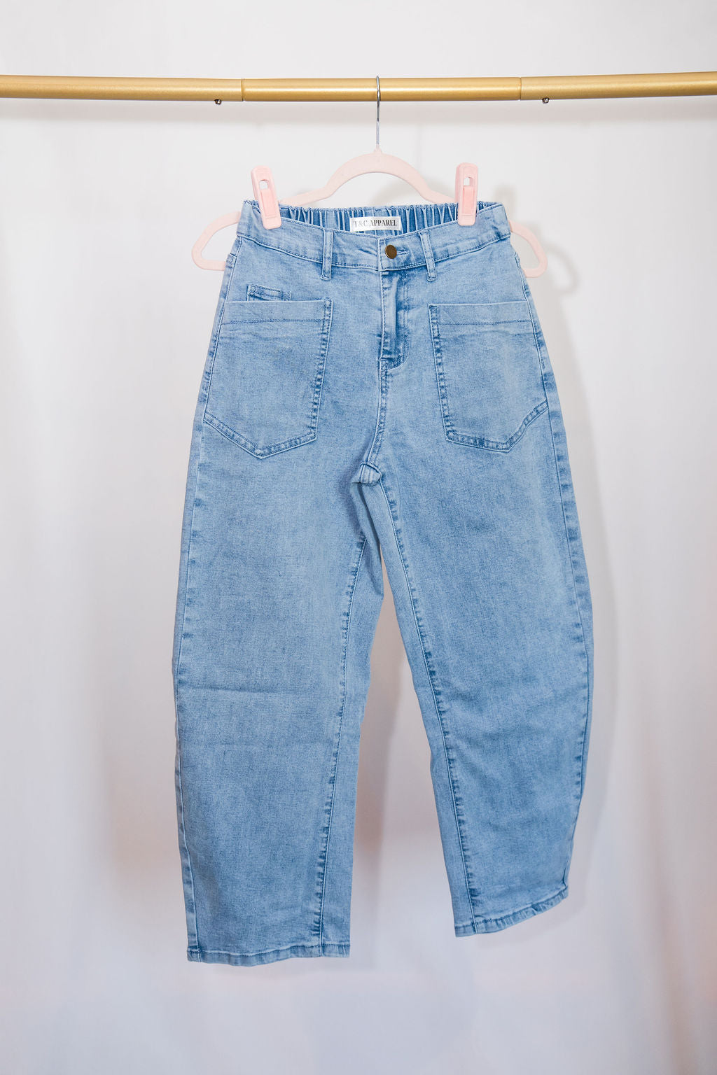 Square Barrel Jeans - Blue
