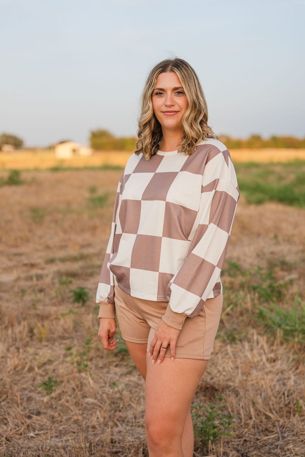 Khaki Checkerboard Set
