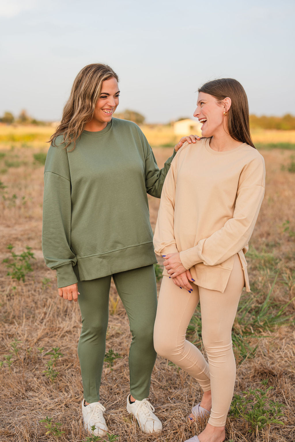 Oversized Ribbed Set- Green