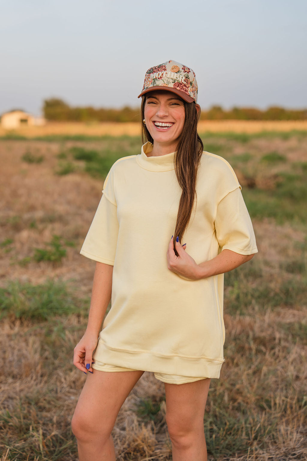 Exposed Seam Casual Set- "Butter Yellow"