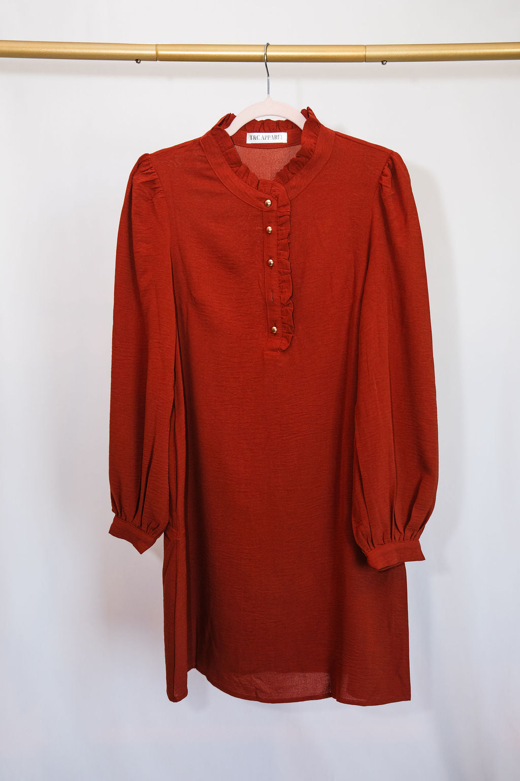 Coffee Shift Dress