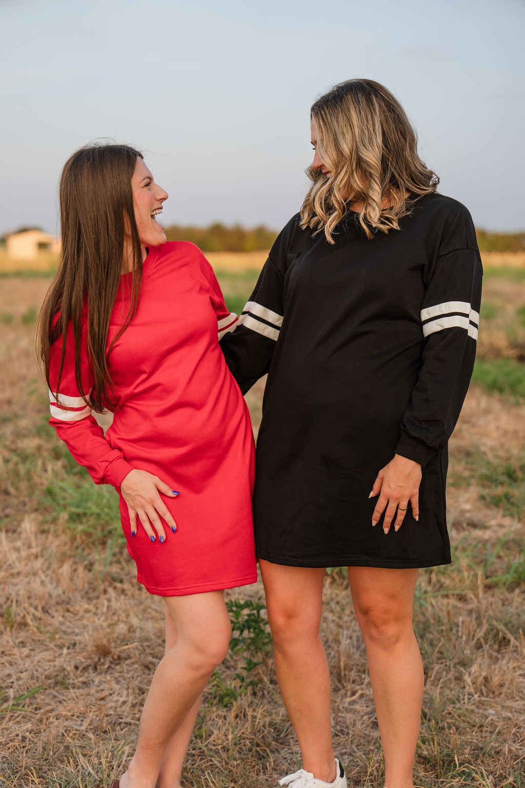 Varsity Dress- Red