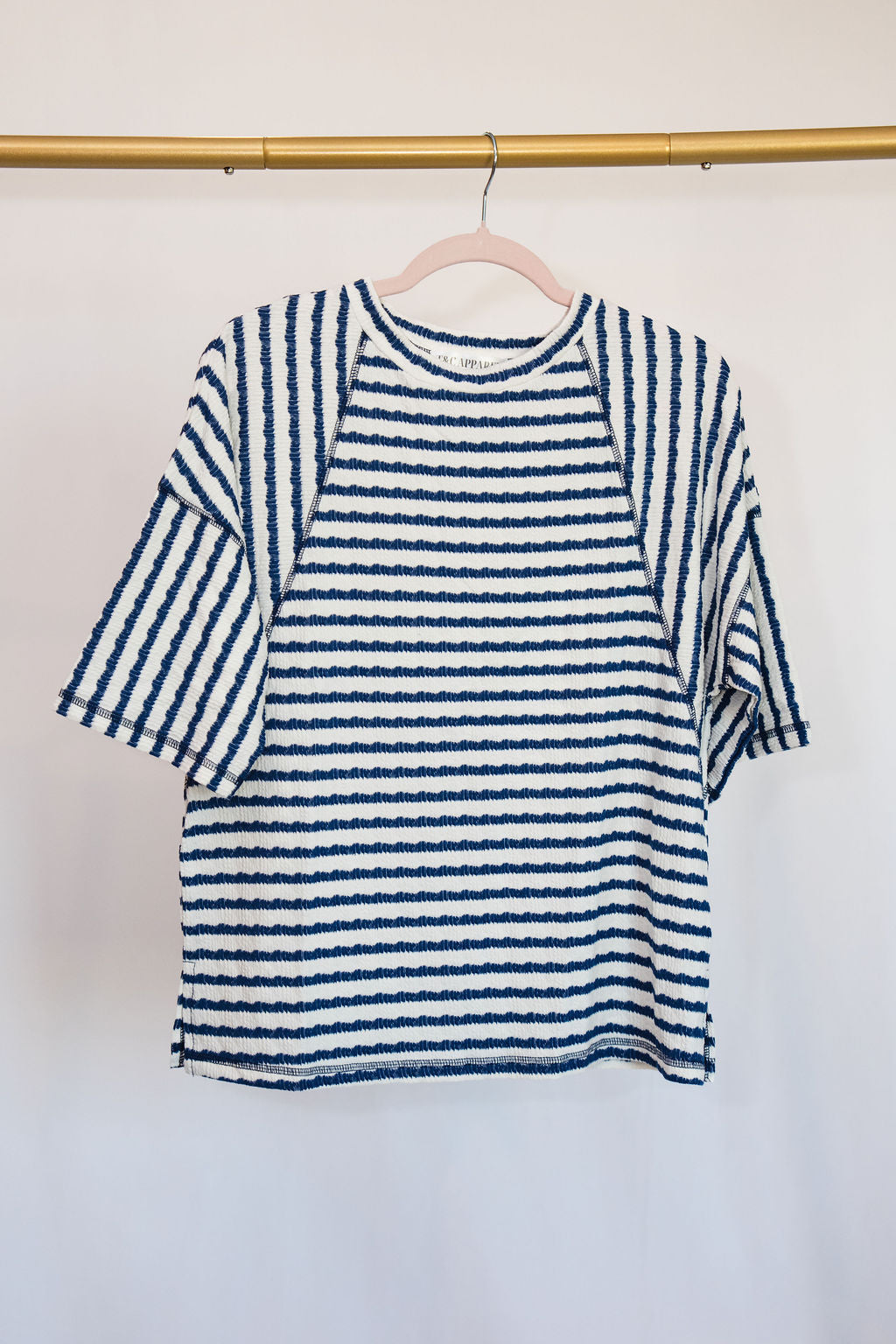 Stripe Knit Top - Blue