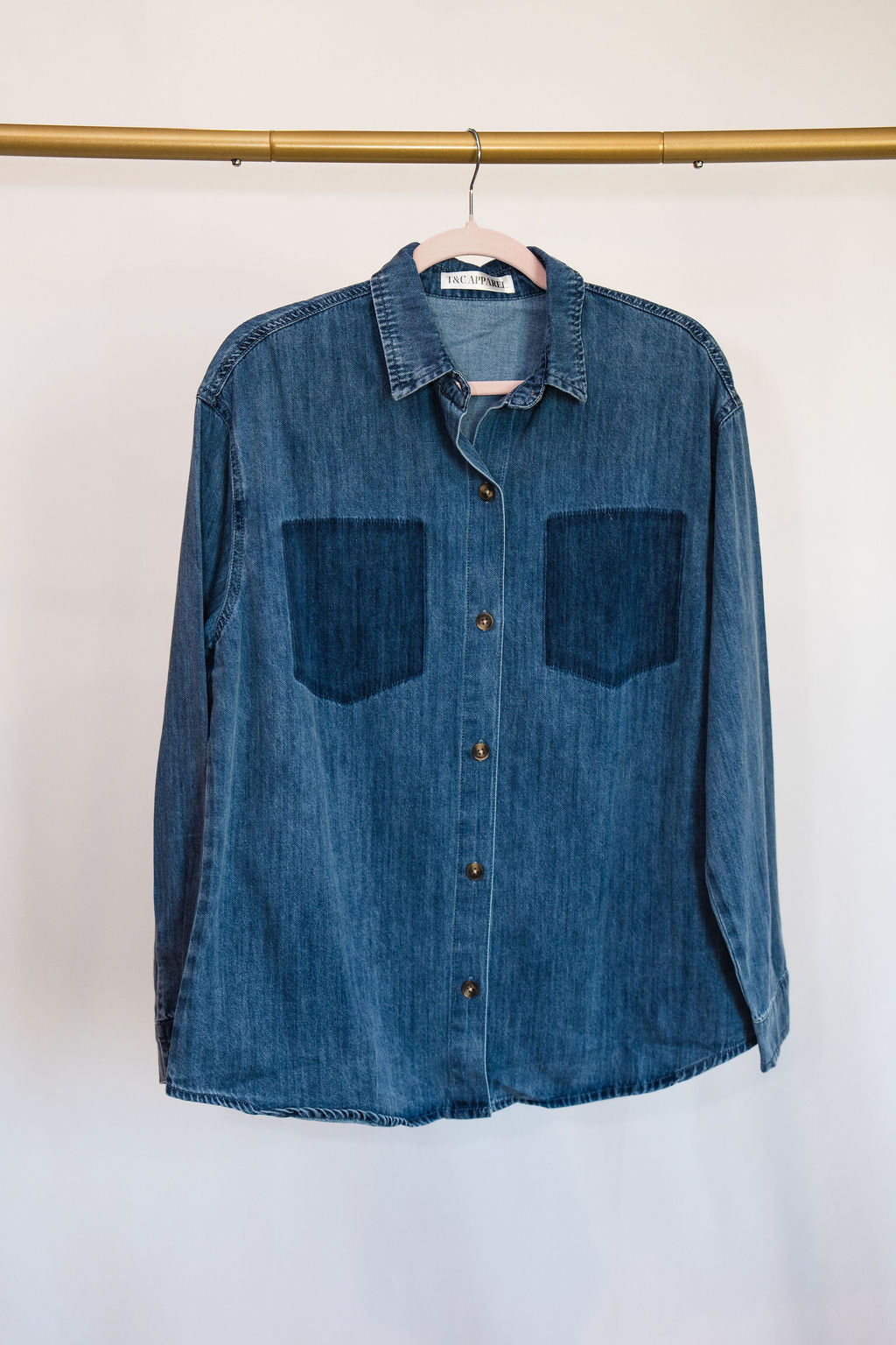 Oversize Denim Top