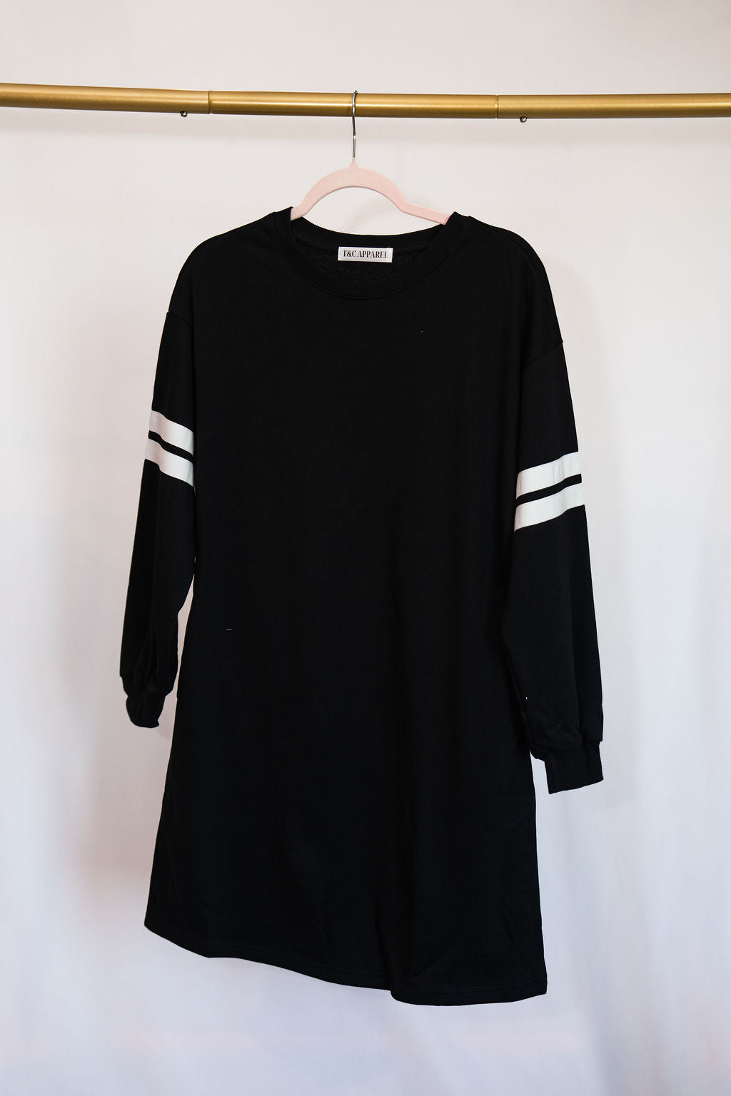 Varsity Dress- Black