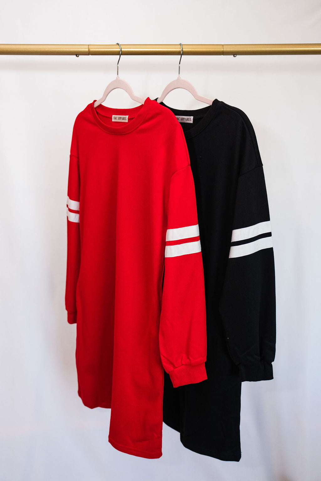 Varsity Dress- Black