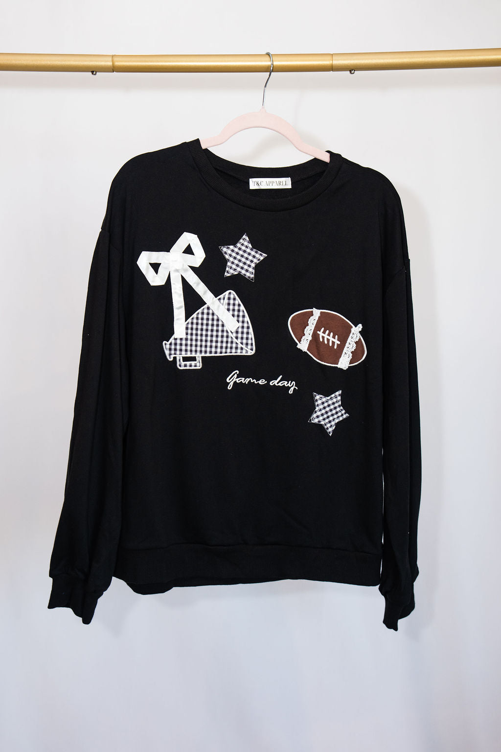 Gingham Game Day Sweatshirt